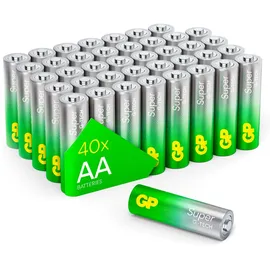 GP 1x40 GP Super Alkaline AA Mignon Batterien PET Box GPSUP15A900C40