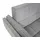Mendler Schlafsofa HWC-K18 mit Ottomane, Couch Sofa Gästebett, Schlaffunktion 218x175cm ~ Stoff/Textil hellgrau