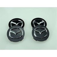 4 Stück Nabenkappen für Mazda CX-5 CX-7 CX-8, Centro Tappo Trim Emblema 57mm, Nabendeckel, Felgenkappen, Radnabenabdeckung, Felgendeckel, Staub/mit Logo