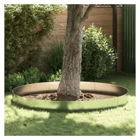 vidaXL Rasenkante 100 x 25 cm 5 Stück Silber