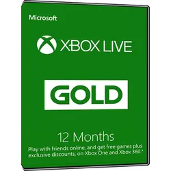 Xbox Live Gold - 12 Monate Mitgliedschaft [EU]