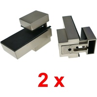 2x Regalträger Regalhalter bis 25 kg Regal Alu Aluminium Edelstahl-Optik