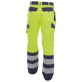 DASSY Lancaster Warnschutzhose 245g - neongelb/zementgrau