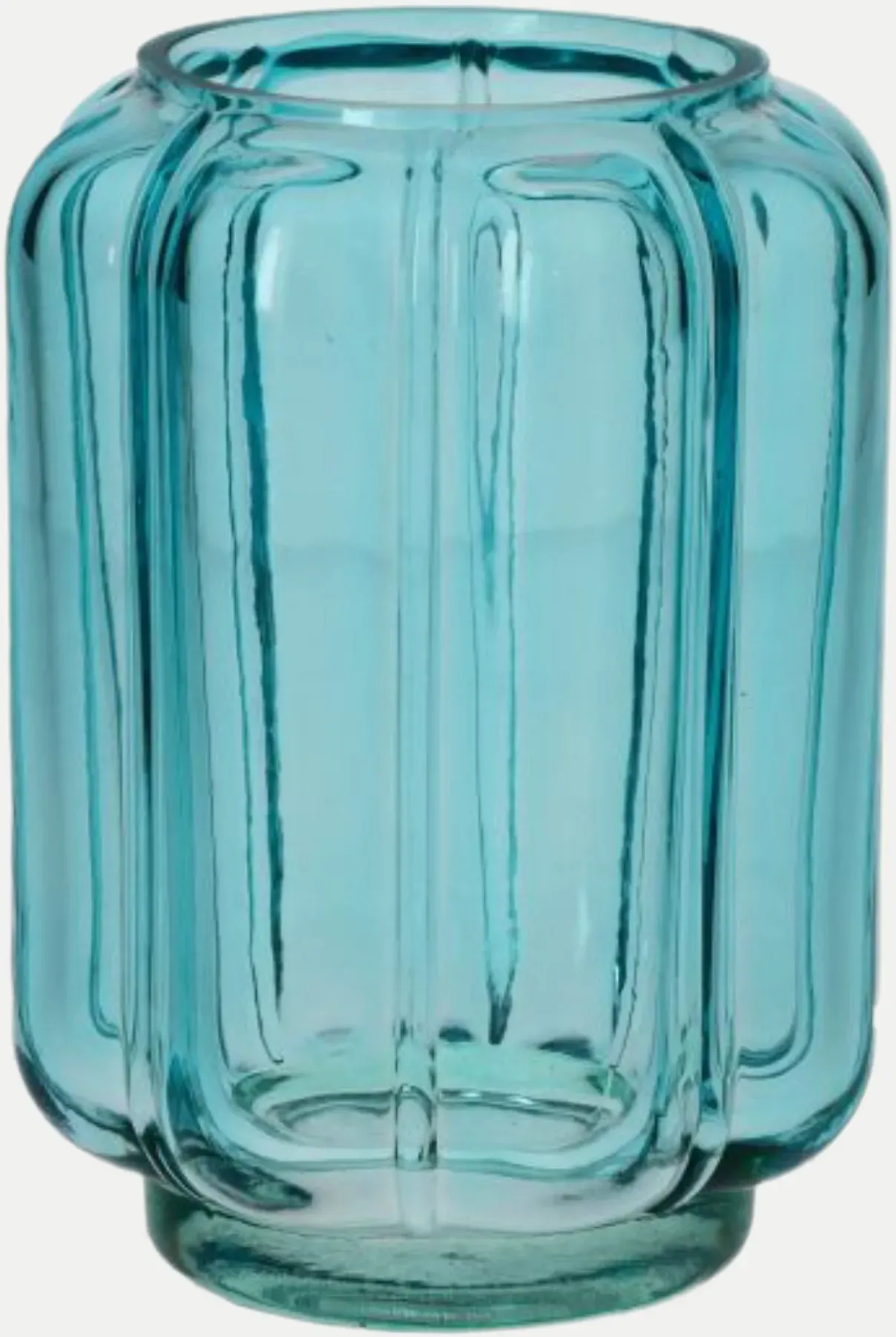 Vase Wave Jacquard Blau