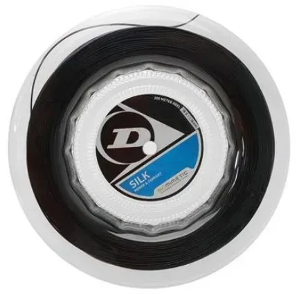 Dunlop Squashsaite Silk schwarz 200m Rolle