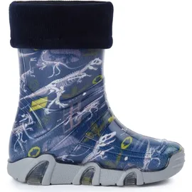 Ladeheid Gummistiefel Dinosaurier Dunkelblau 27