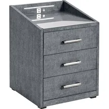 ed exciting design Nachtschrank Moon 47 x 46 x 61 cm Grau