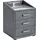 ed exciting design Nachtschrank Moon 47 x 46 x 61 cm Grau