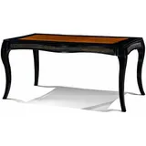 Casa Padrino Luxus Barock Esstisch Schwarz / Braun 164-264 cm - Barock Möbel - Italy - Schwarz/Braun