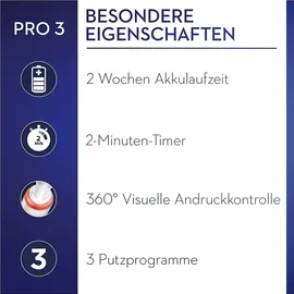 Oral-B Pro 3 3900 + 2. Handstück Black Edition