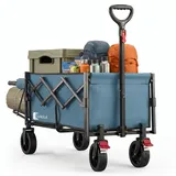 sunula Bollerwagen Faltbar 80L+35L Blau