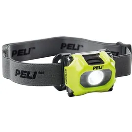 Peli 2755Z0: ATEX Zone 0 Ex-Schutz LED-Stirnlampe, Premium-Stirnlampe, Hohe Qualität für Industrie, Handwerker, Feuerwehr, IP54 staub- und spritzwassergeschützt, 115 Lumen, Farbe: Gelb