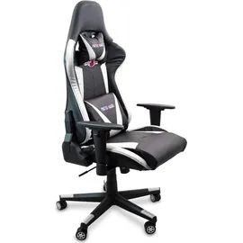 LACESTONE Gaming Stuhl Chair Drehstuhl Gamming Sessel PC Computer Gamingstuhl Gamingsessel (Weiß)