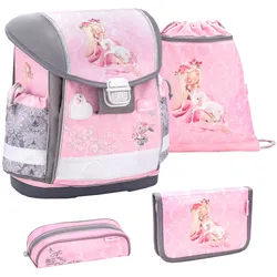 Belmil Classy ergonomisches Schulranzen-Set 4-teilig - Ballerina Koffer24