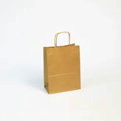 Clairefontaine 25 Geschenktaschen 180+70x240, kraft weiß, gold - Gold 395605C