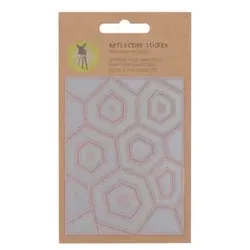 LÄSSIG Aufkleber reflektierend Hexagon