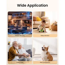 ZOSI C518 2K WLAN Überwachungskamera Weiß