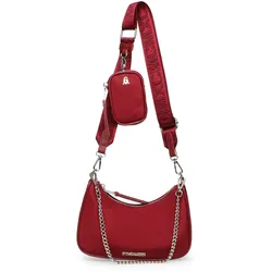 Umhängetasche STEVE MADDEN "STEVE MADDEN Taschen Textil", Damen, Gr. one size, rot, Textil, Taschen