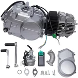 DAOHHFO Motorrad 125ccm Dirt Bike Motor Kit 4 Takt Motor Engine CDI Einzylinder Kickstarter Motorrad Zubehör für Dirt Bike Motorcycle CRF50 XR50 CRF70 XR70 Z50(CDI Zündanlage)