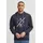 Indicode Hoodie IDLeon bedruckt Dunkelblau S