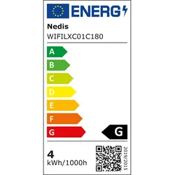 Nedis SmartLife Weihnachtsbeleuchtung - Vorhang - Wi-Fi - RGB - 180 LED's - 3 m - Android / IOS