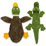 Best Pet Supplies 2-in-1 Quietschendes Hundespielzeug L mehrfarbig