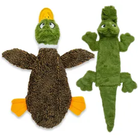 Best Pet Supplies 2-in-1 Quietschendes Hundespielzeug L mehrfarbig