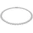 Swarovski Una Angelic Halskette Rund Weiss / Kristall Silber