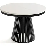 WFL GROUP Naro Ø 120 cm beige/schwarz