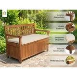 prestige home living outdoor Sitzbank 119,5 x 63 x 84 cm Braun