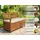 prestige home living outdoor Sitzbank 119,5 x 63 x 84 cm Braun