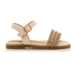 Mustang Kids für Mädchen. 49086 Kollektion nackte Sandalen (34), Wohnung, Schnalle, Lässig, Kinderbekleidung