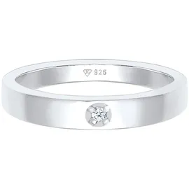 Diamore Elli DIAMONDS Ring Solitär Bandring Diamant (0.015 ct.) 925 Silber