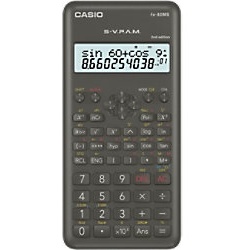 Casio Wissenschaftlicher Taschenrechner FX-82MS-2 Schwarz