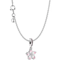 Pandora 68304 Damen-Halskette Silber Geschenkset Kirschblüte