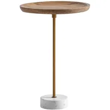 Wohnling Beistelltisch Mango Marmor B/H/T: ca. 40x55x40 cm)