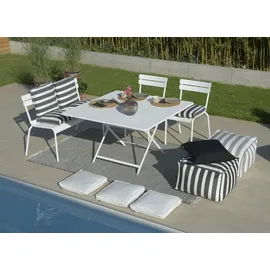 H.O.C.K. Classic Streifen Sitzkissen 50 x 50 cm Schwarz