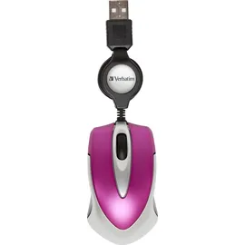 Verbatim Go Mini Optical Travel Mouse hot pink