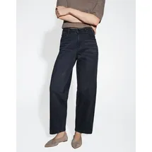 Opus Damen Barrel | LOLAH Edgy Barrel Jeans aus BCI Cotton Mix Mid Rise Dark Cosmic Grey, 38 L28 - 38W / 28L