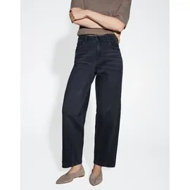 Opus Damen Barrel | LOLAH Edgy Barrel Jeans aus BCI Cotton Mix Mid Rise Dark Cosmic Grey, 38 L28 - 38W / 28L