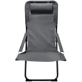 Mobili Rebecca Rebecca Mobili Liegestuhl 63 x 83 x 88 cm dunkelgrau