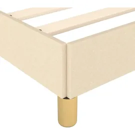 vidaXL Bettgestell 100 x 200 cm Creme