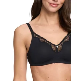 SUSA BH ohne Bügel Capri, Damen-BHS mit gemoldeten Cups & transparentem Spitzenstoff, Wunderbares Hautgefühl - 90A