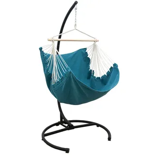 AMANKA XL Hängesessel mit Gestell Outdoor - 210cm Hängestuhl Ständer mit Relaxsessel