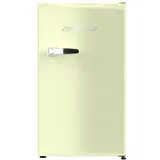 Respekta Retro-Kühlschrank / 92 L Kühlvolumen/Kaltlagerzone/höhenverstellbare Füße/seitlicher Flaschenöffner/Aluminiumgriff/E/Cream / KG83C-52