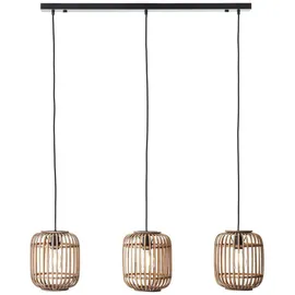 Brilliant Woodrow 3-flg. 60W 105 cm rund Holz hellbraun