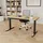 Yaasa Schreibtisch Desk Pro 200 x 80 cm Eiche hell/Schwarz