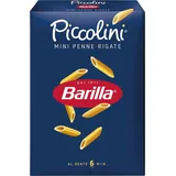 Barilla Pasta Piccolini Mini Penne Rigate aus hochwertigem Hartweizen mit einer Kochzeit von nur 6 Minuten, 500g (Packung mit 5)