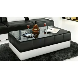 JVmoebel SB26 Schwarz Glas 120 x 70 x 40 cm