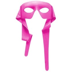 Metamorph Verkleidungsmaske Superhelden-Maske pink, Farbenfrohe Superheldenmaske für Sie und Ihn rosa